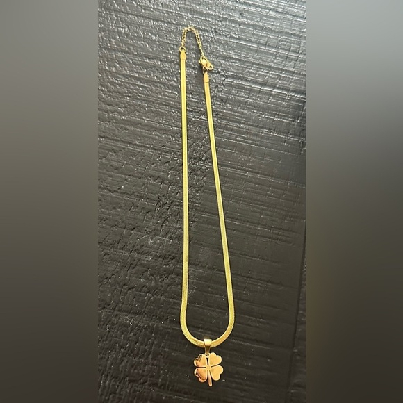 Jewelry - NWOT STAINLESS STEEL GOLD GLOVER NECKLACE